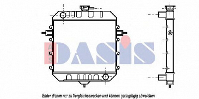 AKS DASIS 150120n -  Радиатор, охлаждение двигателя